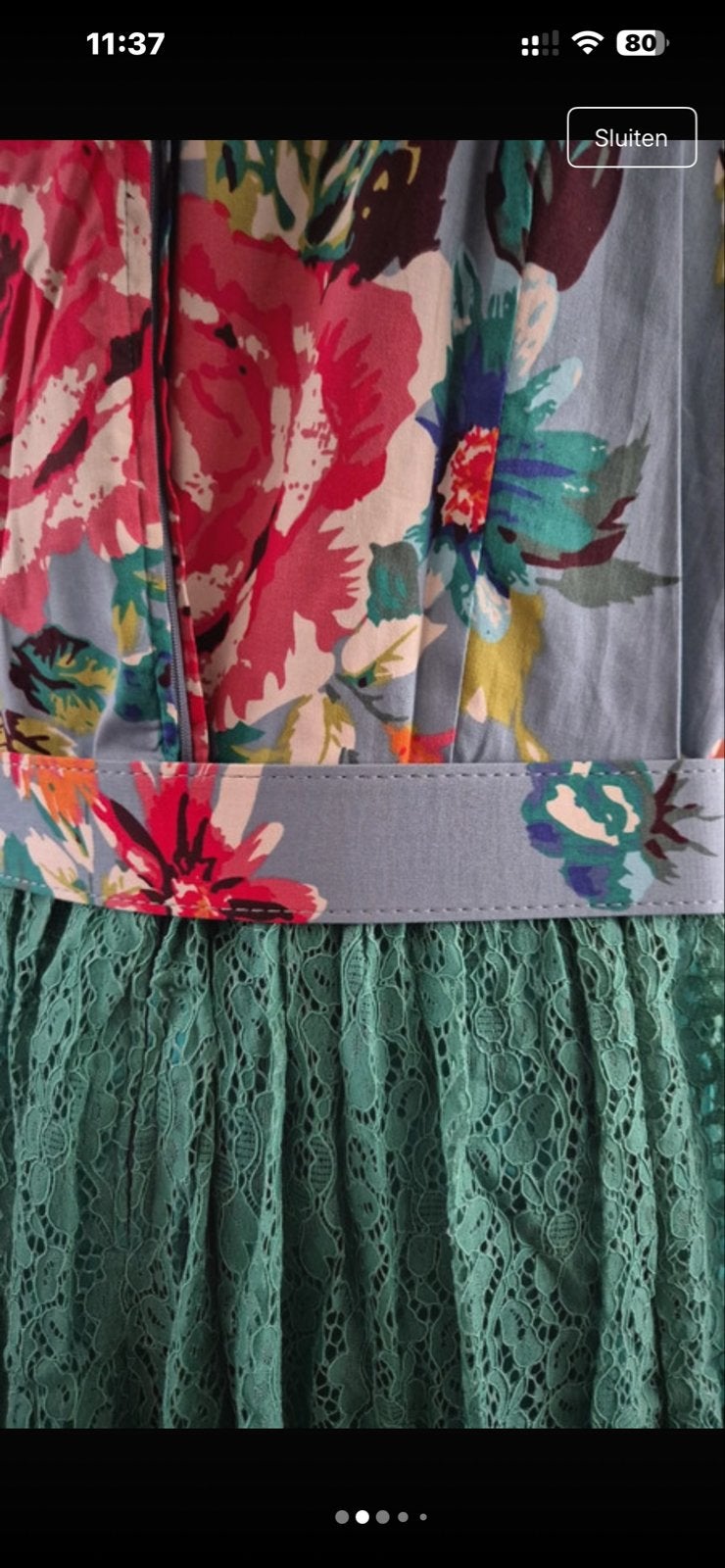 Nieuwe Banned Retro jurk met bloemenprint en kanten rok, Kleding | Dames, Jurken, Maat 46/48 (XL) of groter, Nieuw, Ophalen of Verzenden