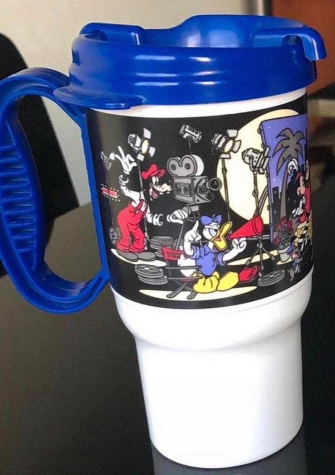 Vintage Walt Disney World 'All-Star' Thermosbeker, Ophalen of Verzenden, Mickey Mouse, Zo goed als nieuw, Servies