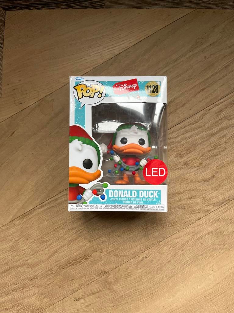 Funko Pop! Disney Donald Duck Kerst LED Figuur #1128, Verzamelen, Ophalen of Verzenden, Nieuw