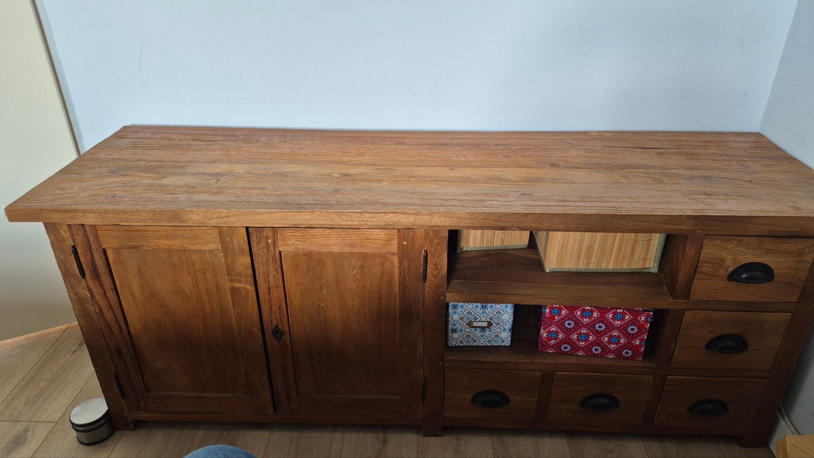 oud teak tv kast, Ophalen, 25 tot 50 cm, Minder dan 100 cm