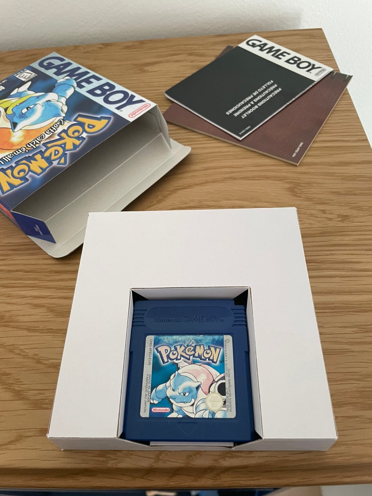 Pokemon Blue Compleet in doos, 1 speler, Ophalen of Verzenden, Zo goed als nieuw, Role Playing Game (Rpg)
