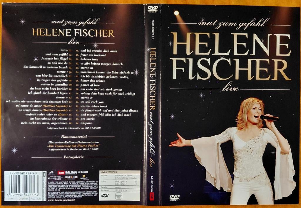 Helene Fischer - Mut zum Gefühl, Live (Muziek DVD), Alle leeftijden, Ophalen of Verzenden