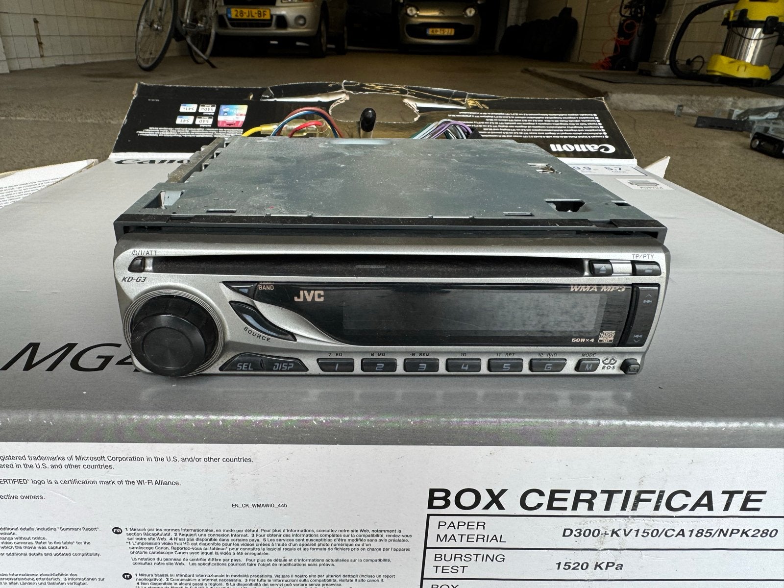 JVC KD-G3 Autoradio CD/WMA/MP3-speler, Ophalen of Verzenden, Gebruikt
