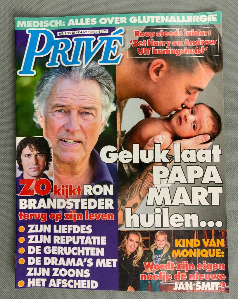 Tijdschrift Prive nr 8, 2025 - ron brandsteder, Ophalen of Verzenden, 1980 tot heden, Nederland, Tijdschrift
