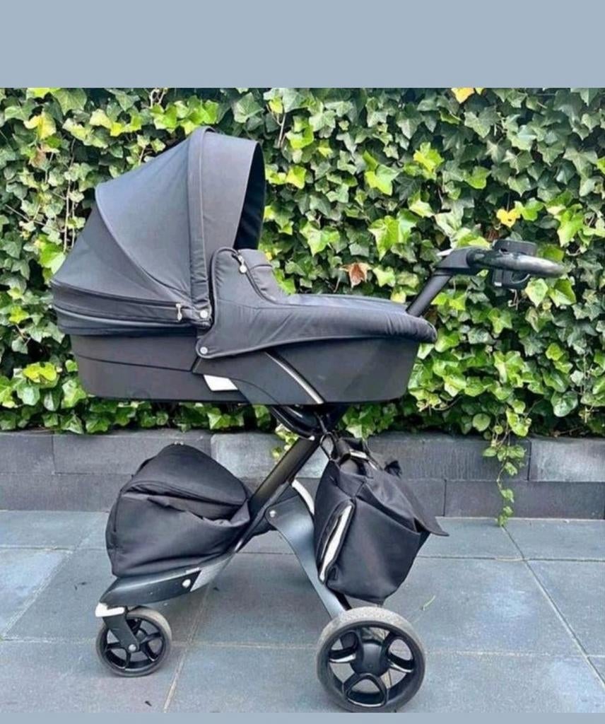 Kinderwagen set stokke zwart, Kinderen en Baby's, Kinderwagens en Combinaties, Ophalen, Overige merken