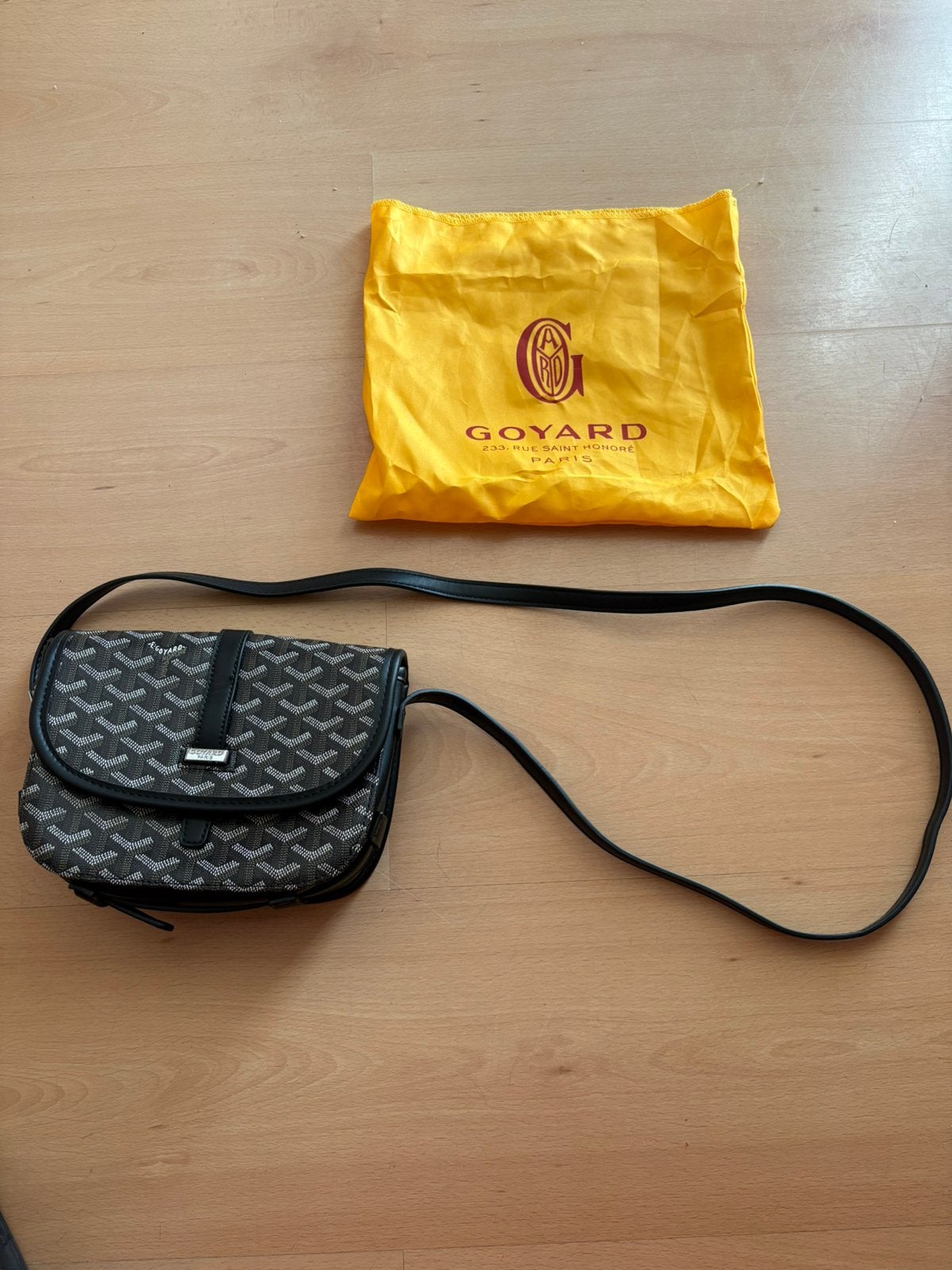 Goyard schouder tas, Ophalen of Verzenden, Zo goed als nieuw, Grijs