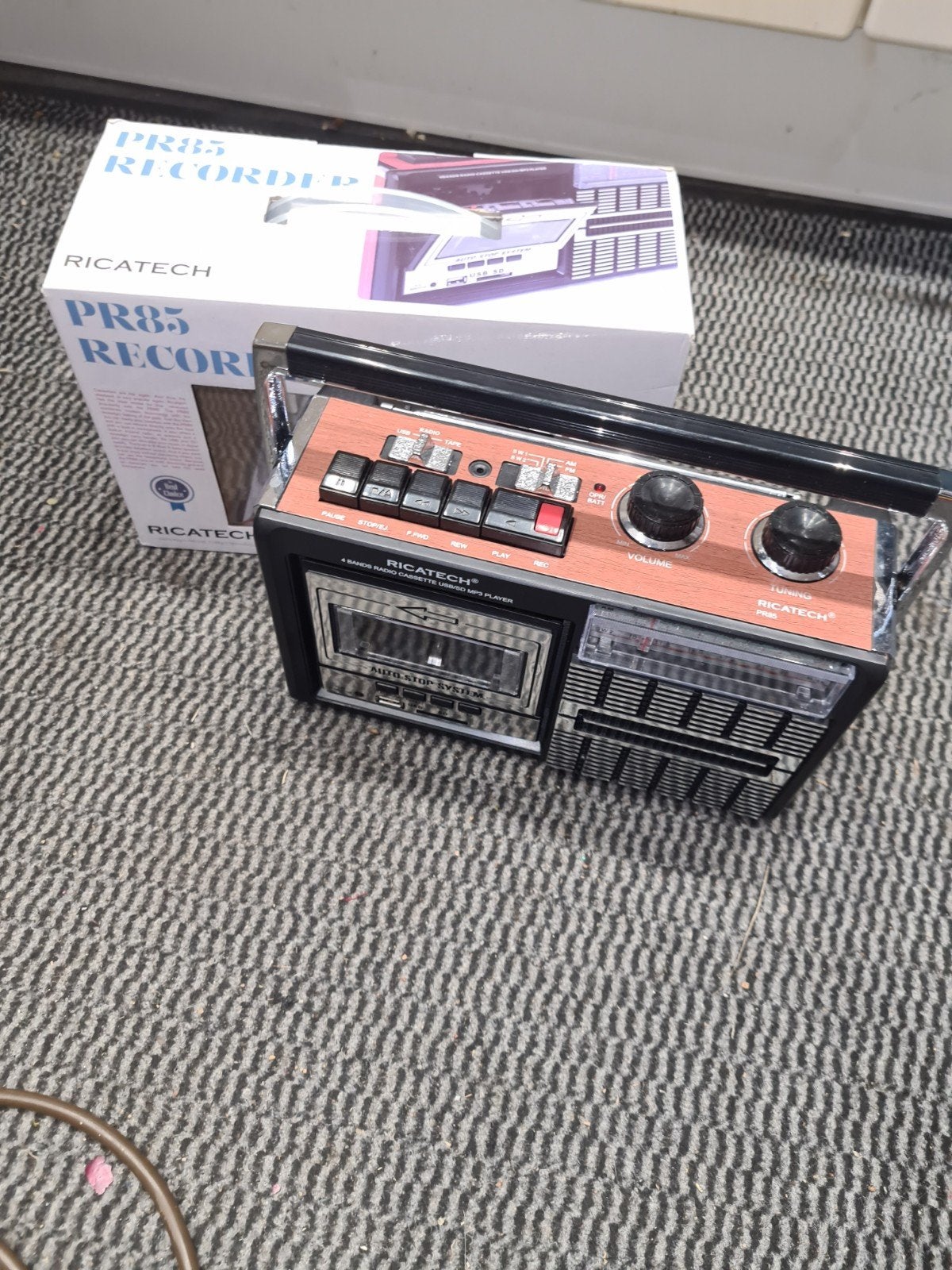 Ricatech cassette  Recorder:  Radio Cassette USB/SD MP3, Audio, Tv en Foto, Cassettedecks, Ophalen of Verzenden