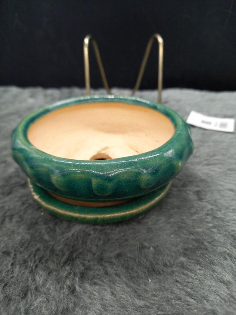 Bonsai Schaaltje Groen met Lekschaal, Binnen, Ophalen of Verzenden, Aardewerk, Minder dan 40 cm