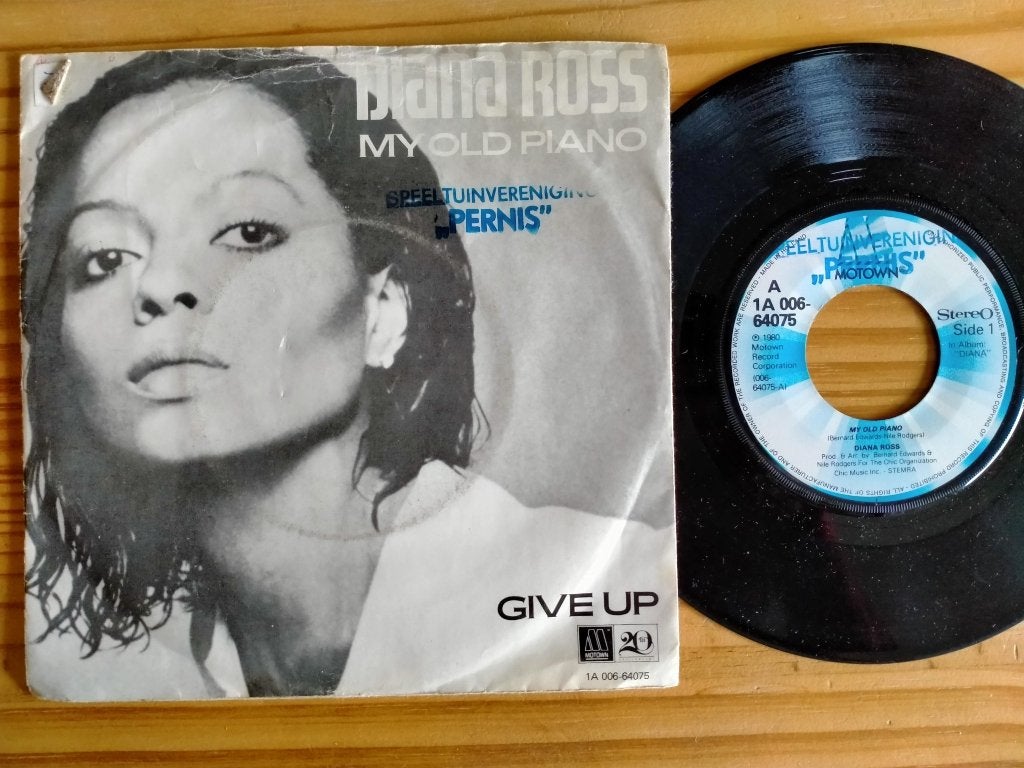 Single   -   Diana Ross   -  My old piano   -   1980, Fotohoes, Ophalen of Verzenden, Zo goed als nieuw, Pop