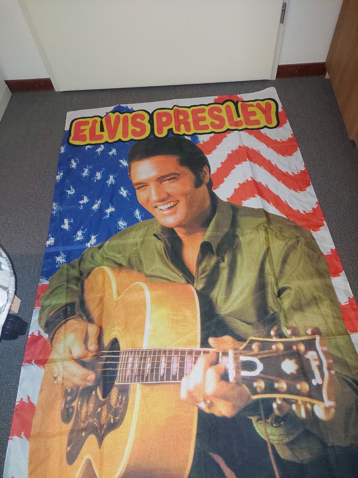 Elvis Presley, grote vlag, Ophalen of Verzenden