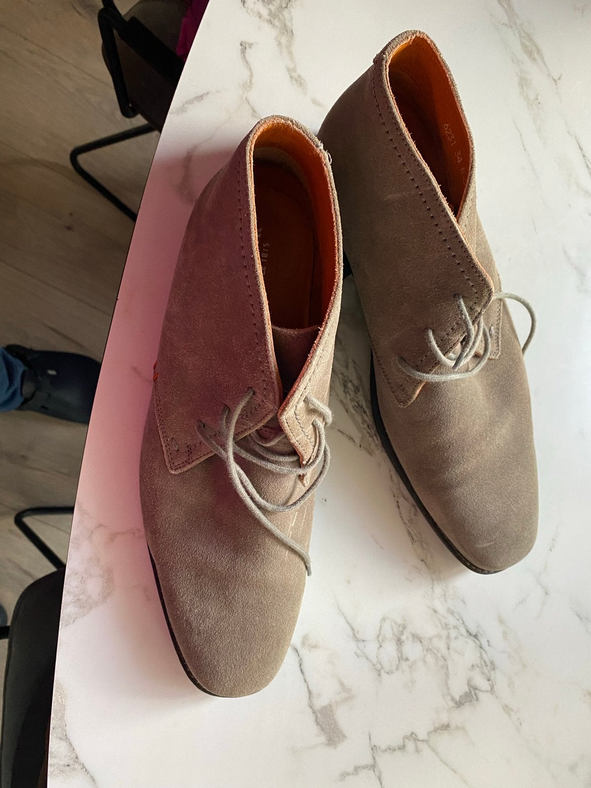 Van Lier suède veterschoenen - Maat 42,5-, Kleding | Heren, Overige kleuren, Verzenden, Zo goed als nieuw, Veterschoenen