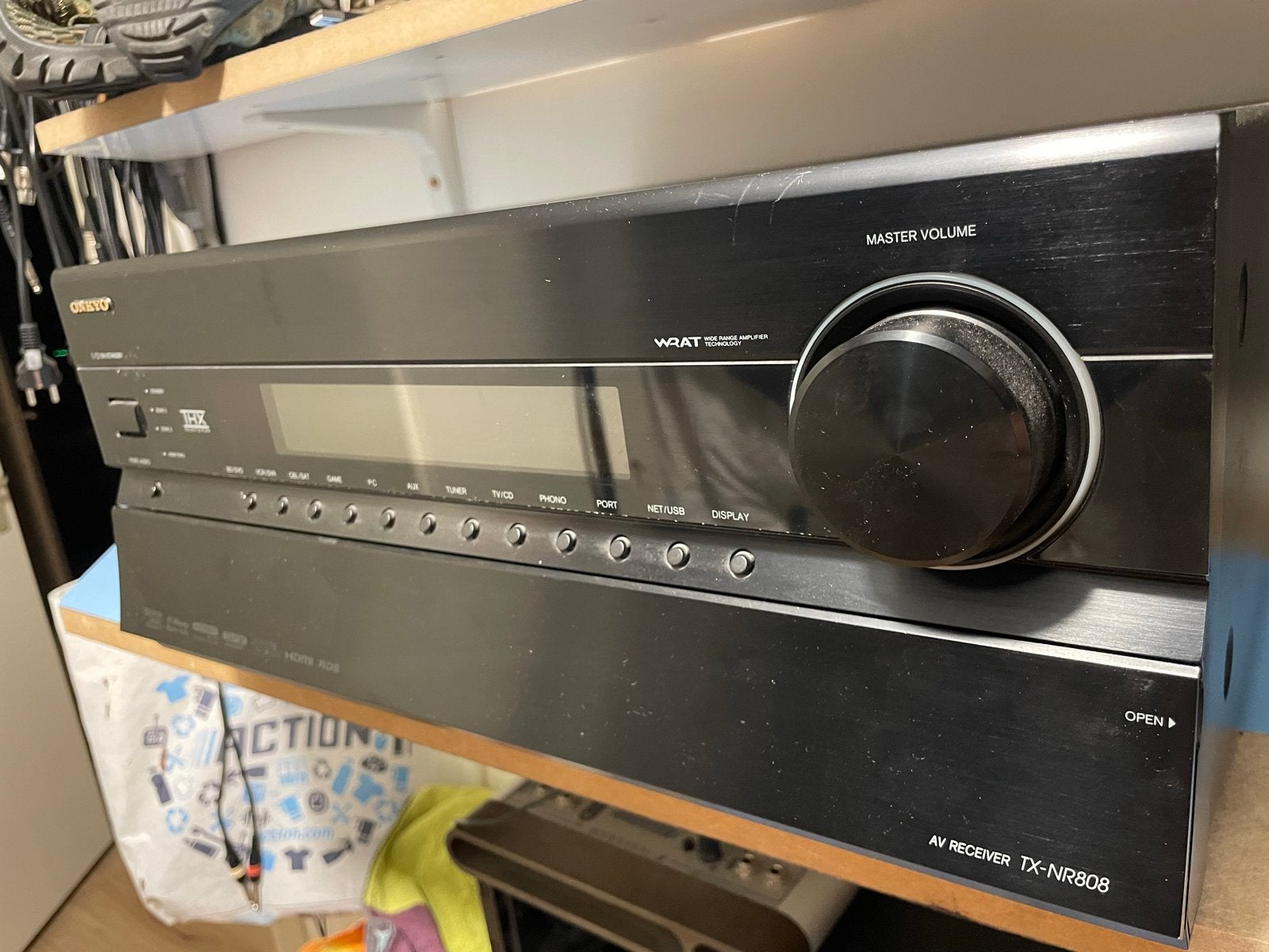 Onkyo TX-NR808 AV-receiver met afstandsbediening, Gebruikt, Ophalen of Verzenden, 120 watt of meer, Onkyo