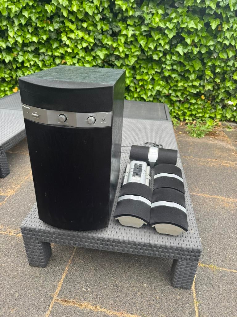Pioneer surround set met krachtige subwoofer S-W110S, 70 watt of meer, Ophalen of Verzenden, Zo goed als nieuw, Pioneer