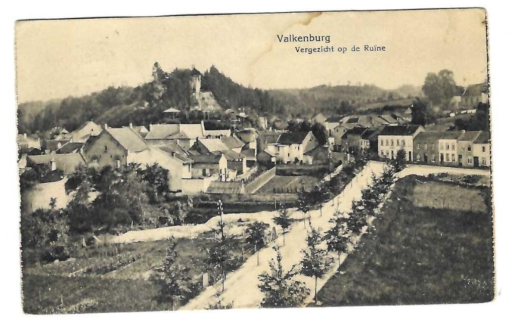 Valkenburg - Vergezicht op de Ruine, Verzenden, Voor 1920, Gelopen, Limburg
