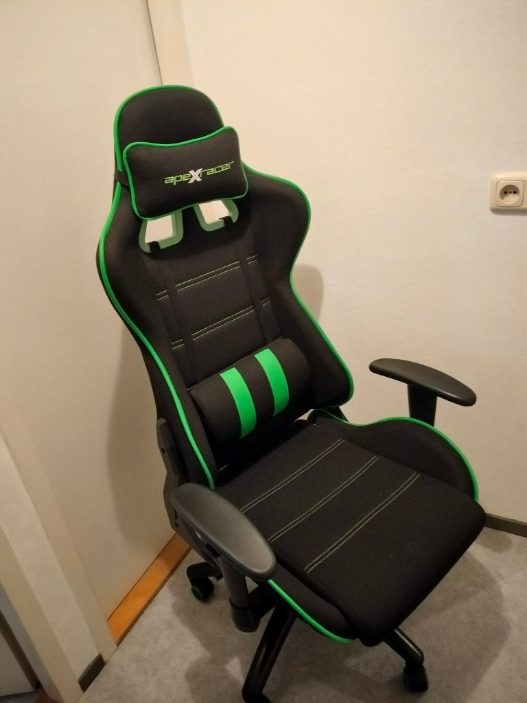 Bureaustoel / Gamestoel ApexRacer, Huis en Inrichting, Ophalen, Gebruikt, Zwart, Gaming bureaustoel