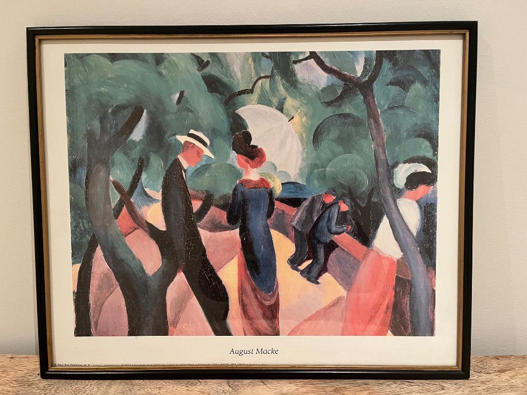 Schilderij August Macke nieuwstaat, Ophalen of Verzenden