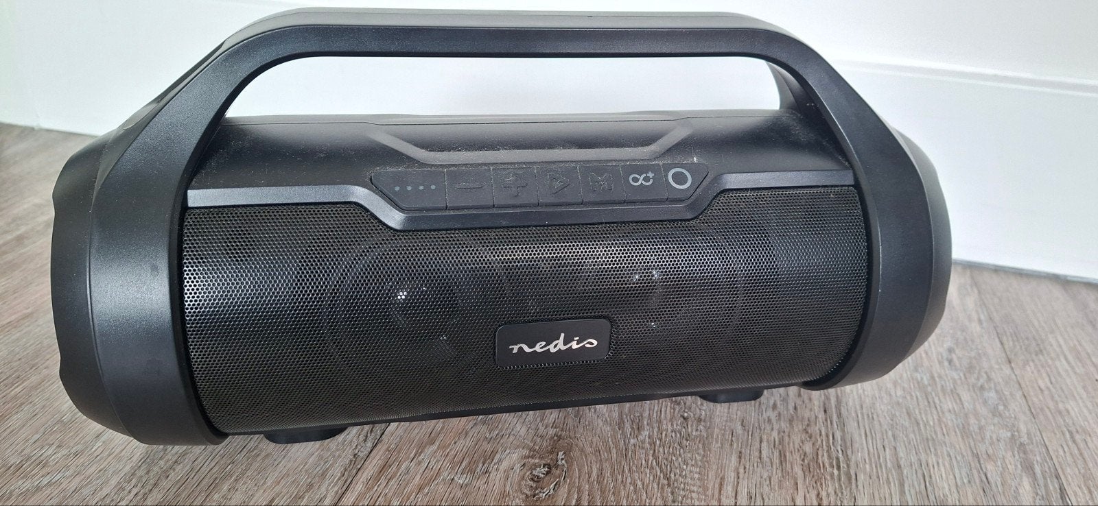 Nedis Bluetooth Party Boombox SPBB310BK - Zeer Netjes, Audio, Tv en Foto, Overige merken, Party speaker, Ophalen of Verzenden