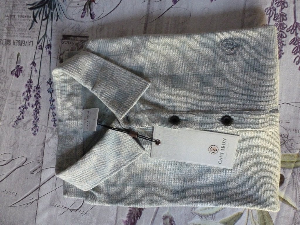 3.) Polo Cast Iron L - BlauwWit, Blauw, Nieuw, Ophalen of Verzenden, Halswijdte 41/42 (L)