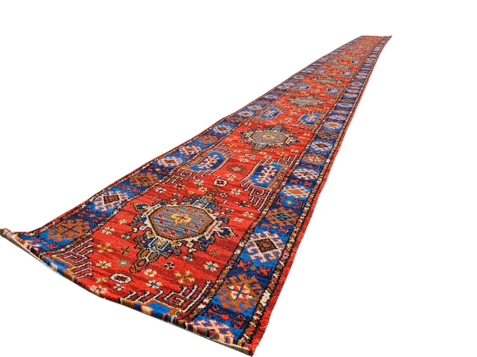 Prachtige vintage loper 60 x 792 cm !!! WEG=WEG, Gebruikt, 200 cm of meer, Rechthoekig, 50 tot 100 cm