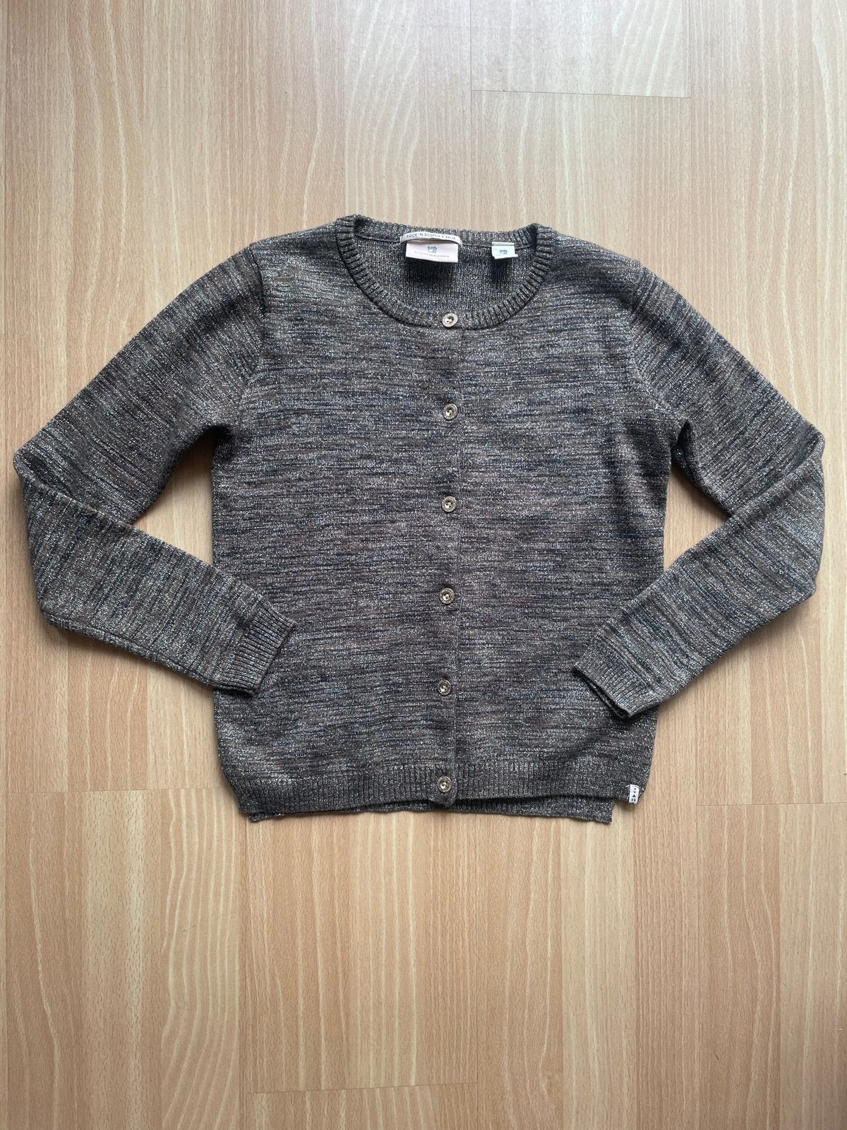 Scotch and soda vest bruin met glitter meisje maat 152, Ophalen of Verzenden, Zo goed als nieuw