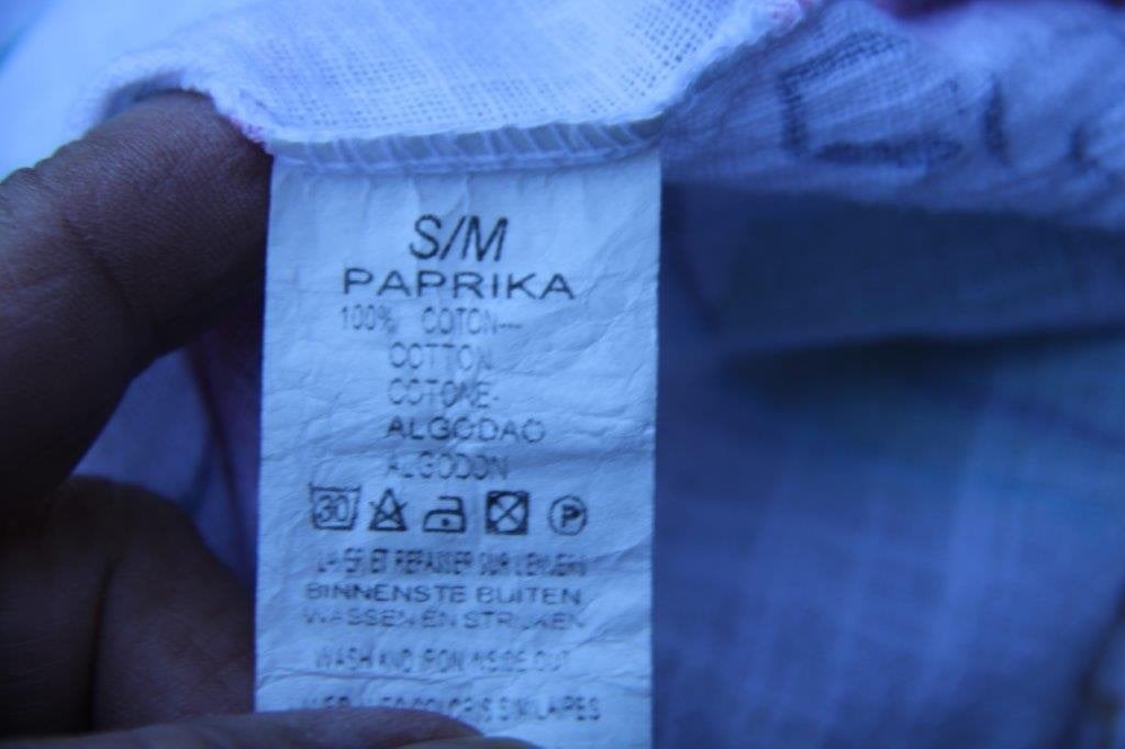 Tuniek wit/ kleur Paprika mt S/M (44/46) Vaste prijs, Wit, Maat 42/44 (L), Ophalen of Verzenden, Zo goed als nieuw