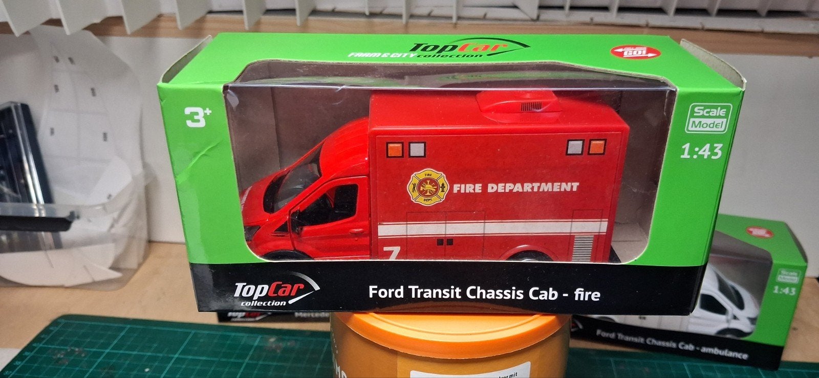 TopCar Collection: Mercedes- Sprinter DHL, Ford Transit A, Hobby en Vrije tijd, Modelbouw | Auto's en Voertuigen, Overige merken