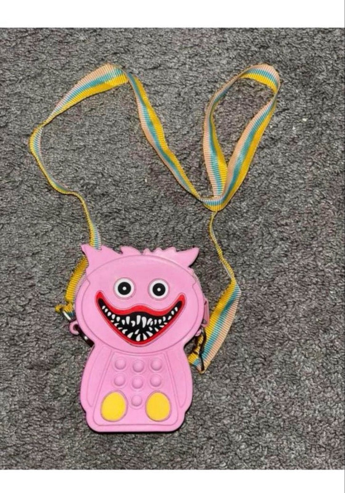 Huggy Wuggy Pop It Tasje - Roze Schoudertasje, Ophalen of Verzenden, Nieuw, Roze, Schoudertasje