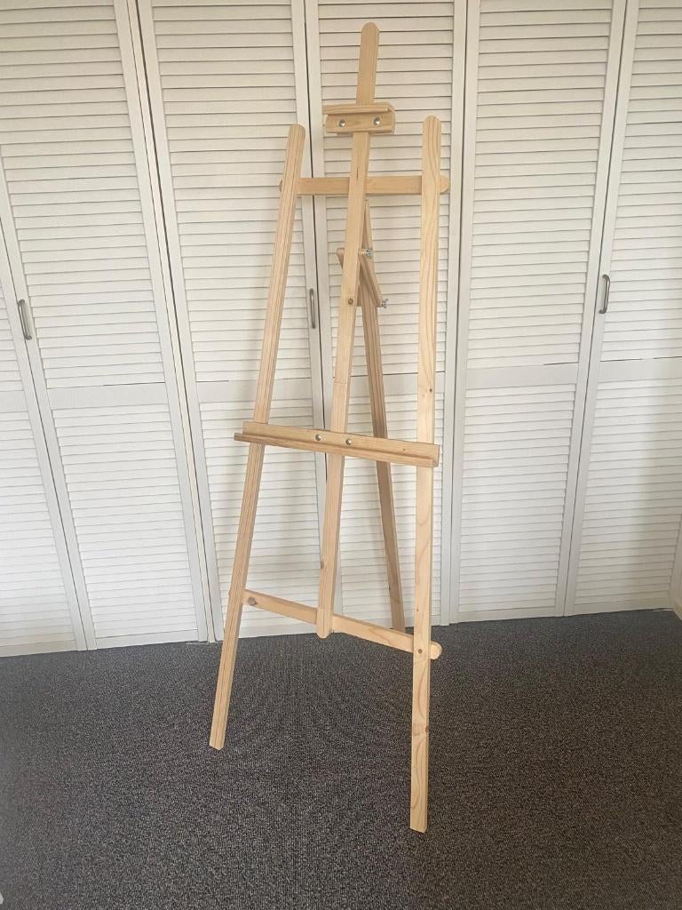 Houten schildersezel (nieuw, handgemaakt), Hobby en Vrije tijd, Schilderen, Ophalen, Nieuw, Ezel