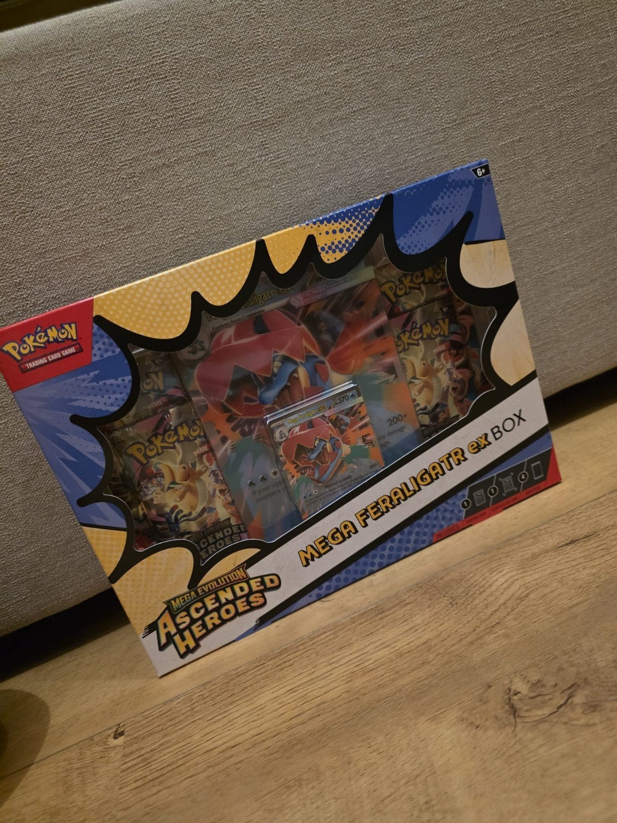 Ascended heroes mega feraligatr ex box, Ophalen, Nieuw