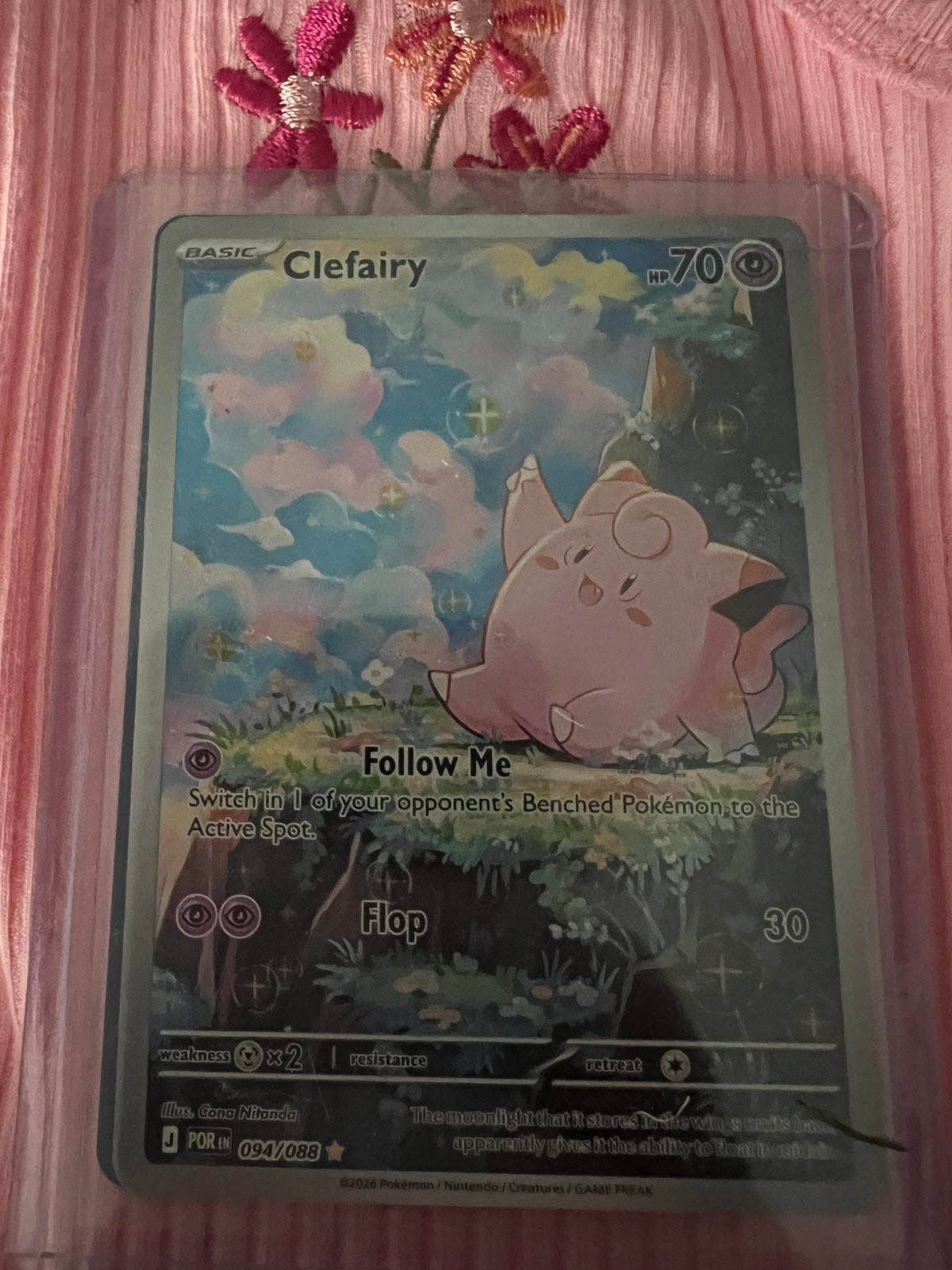 Pokemon clefairy por094, Ophalen of Verzenden, Zo goed als nieuw