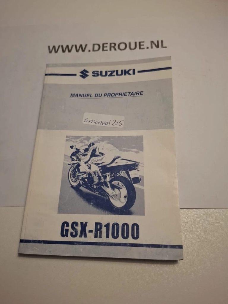 215 0WNERS MANUAL SUZUKI GSX-R1000 2000 USED, Ophalen of Verzenden, Suzuki