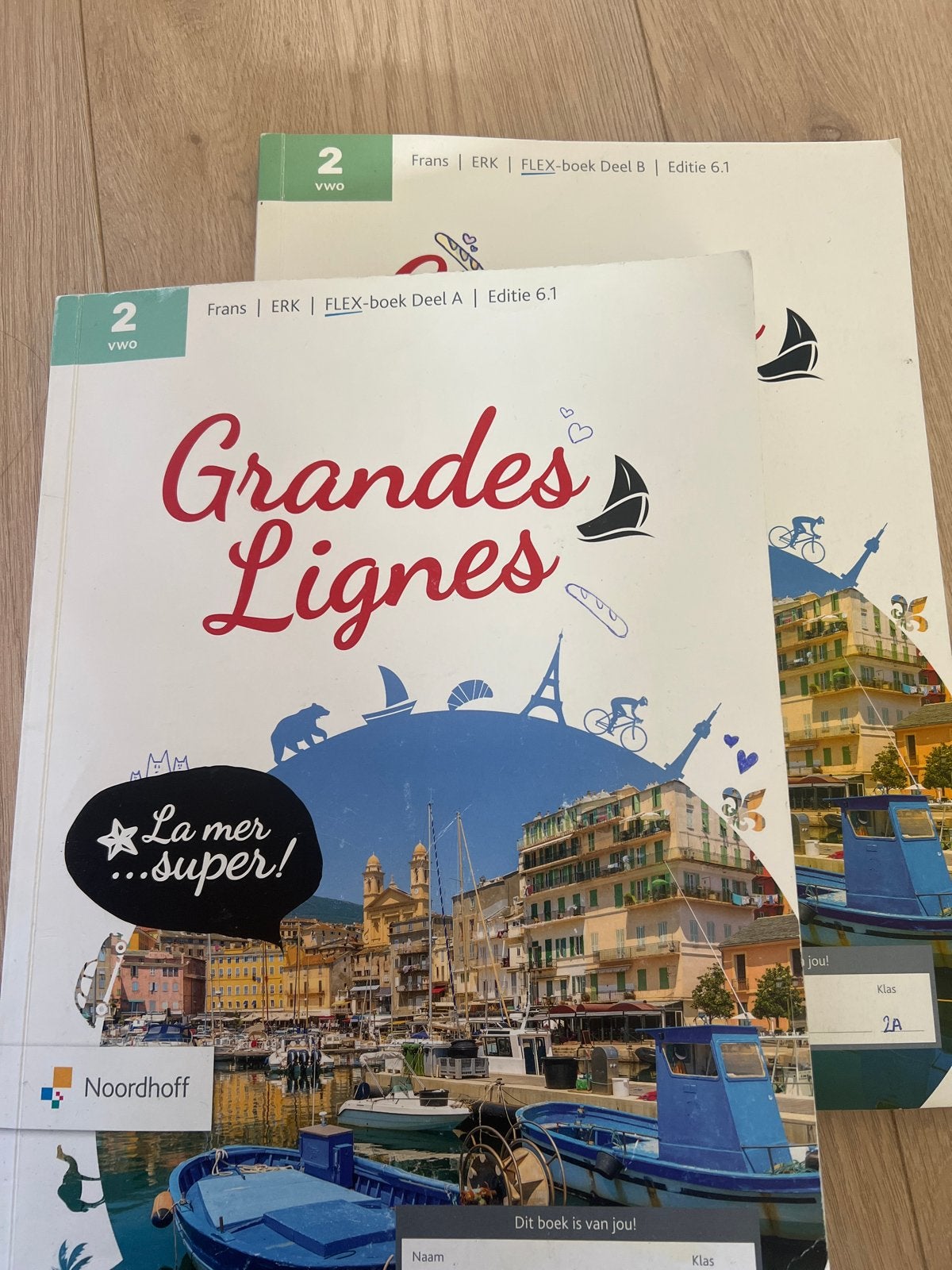 Grandes Lignes Frans VWO 2 Deel A en B Noordhoff, Ophalen of Verzenden, Alpha, Gelezen