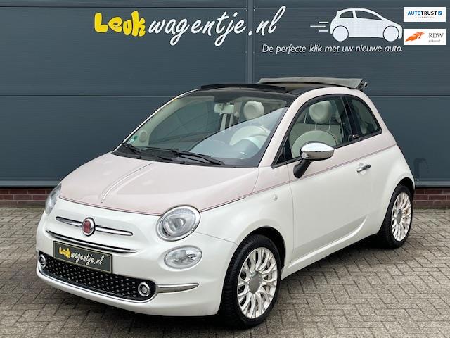 Fiat 500 C 0.9 TwinAir Turbo Cabrio 105 PK 60th Edt. 8218 km, Voorwielaandrijving, Gebruikt, Cabriolet, Beige