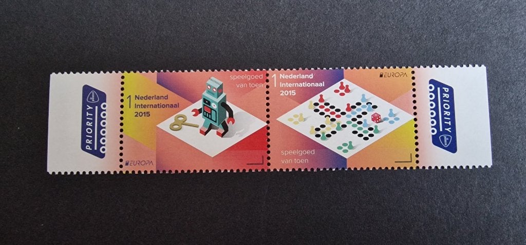 2015 NVPH 3285-3286 Europazegels Speelgoed van toen Postfris, Ophalen of Verzenden, Na 1940, Postfris
