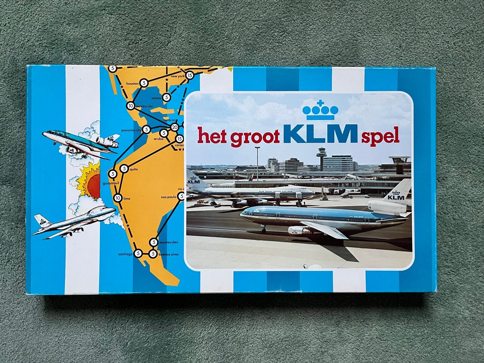 Het Groot KLM Spel - Vintage Bordspel, Ophalen, Gebruikt