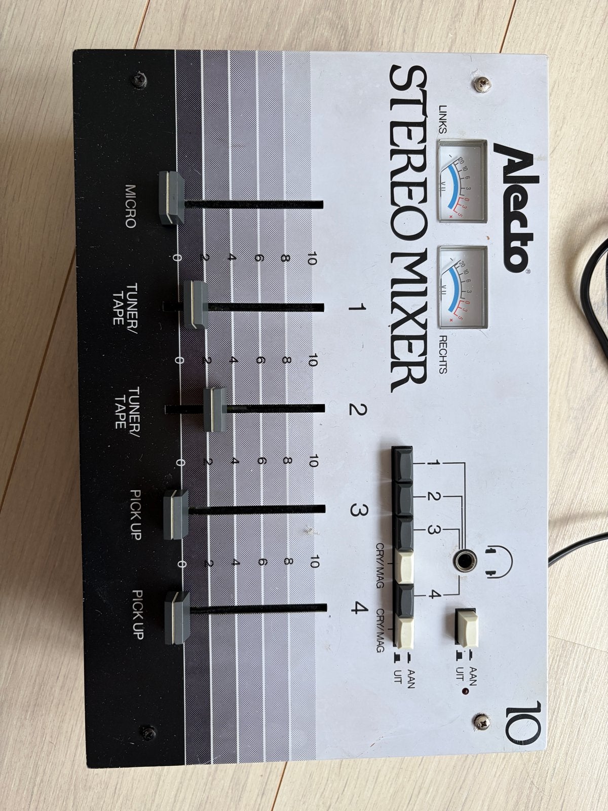 Alecto Stereo Mixer - Vintage Audio Mengpaneel, Ophalen, Gebruikt