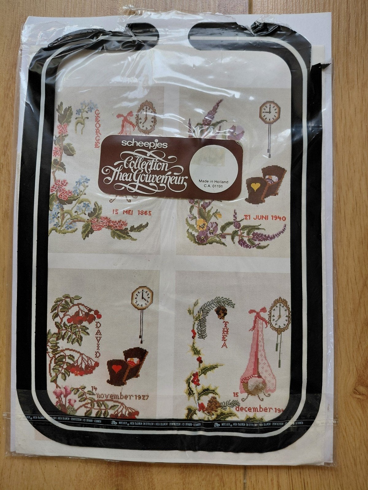 Thea Gouverneur Borduurpakket Geboortetegels Ongeopend, Ophalen of Verzenden, Nieuw, Handborduren, Borduurpakket