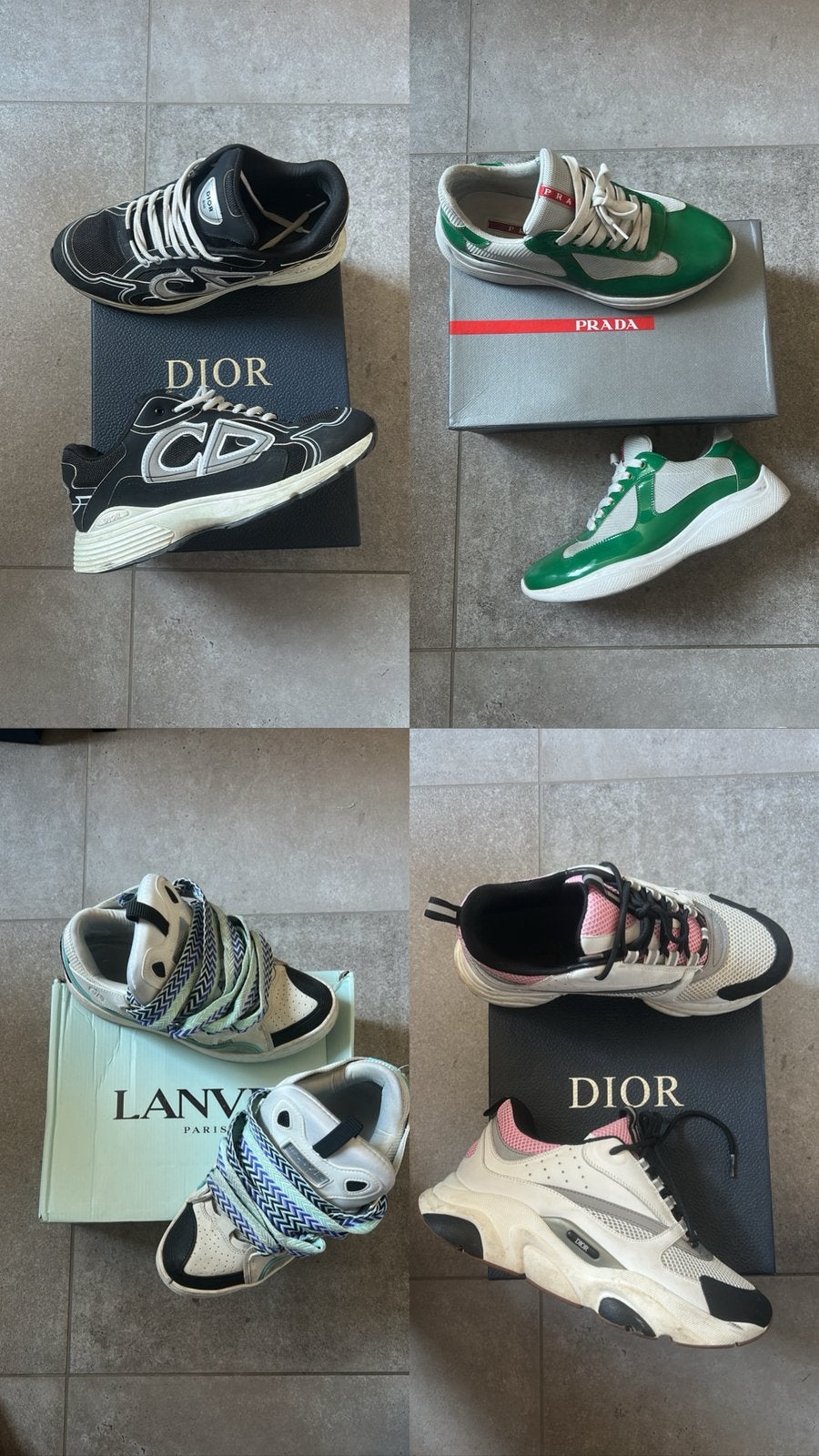 Dior b22, lanvin curb, prada cups, dior b30., Overige kleuren, Overige typen, Nieuw, Ophalen of Verzenden
