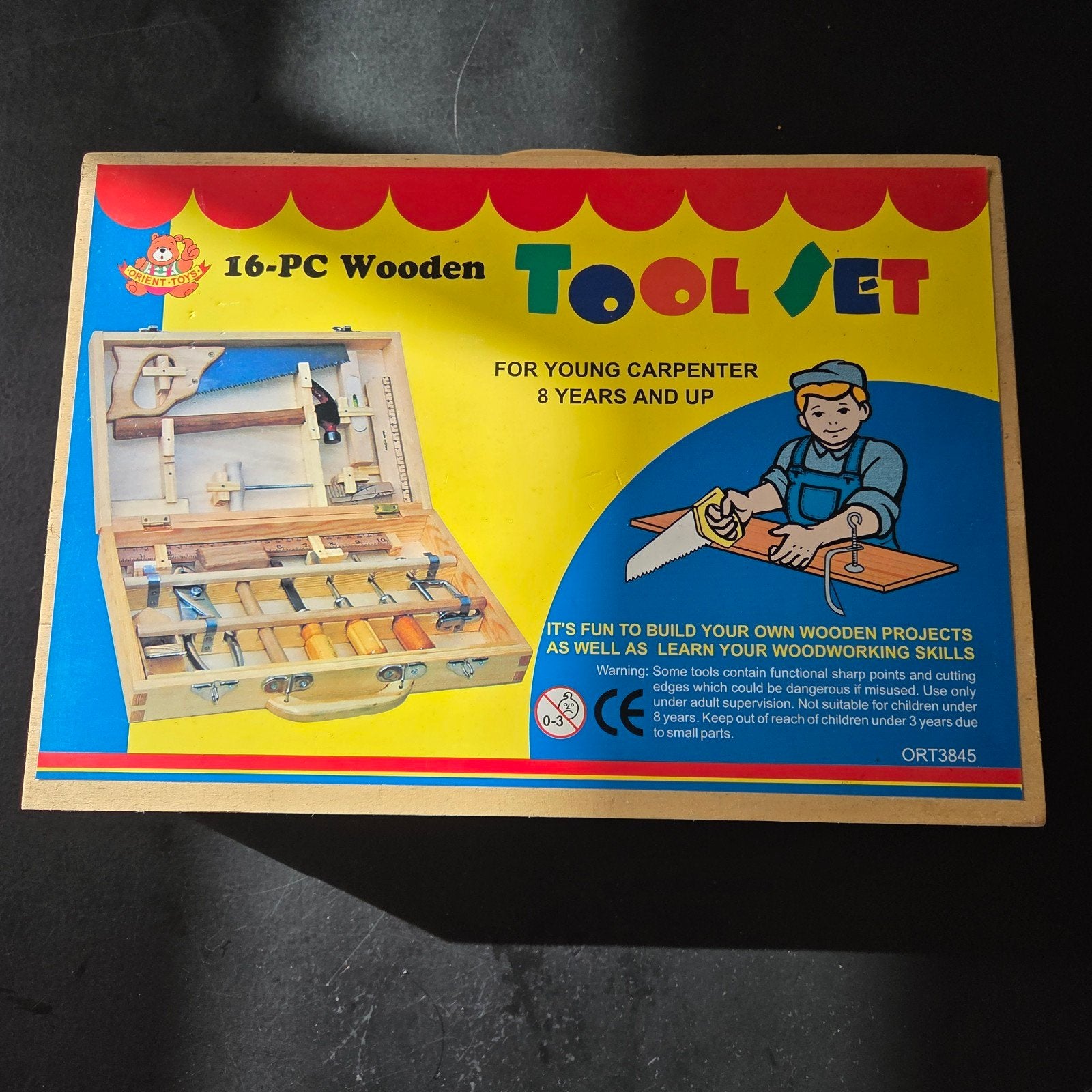 houten speelgoed kist met kindergereedschap., Ophalen of Verzenden, Zo goed als nieuw, Overige typen