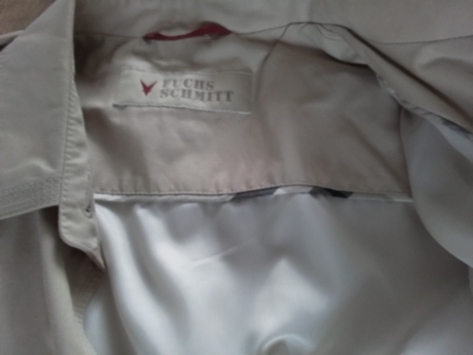 stoere jas van merk fuchs Schmitt maat 40, Kleding | Dames, Ophalen of Verzenden, Zo goed als nieuw, Maat 38/40 (M), Beige