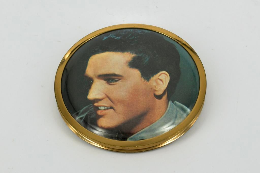 VINTAGE POEDERDOOS  ELVIS  GERESERVEERD, Ophalen of Verzenden