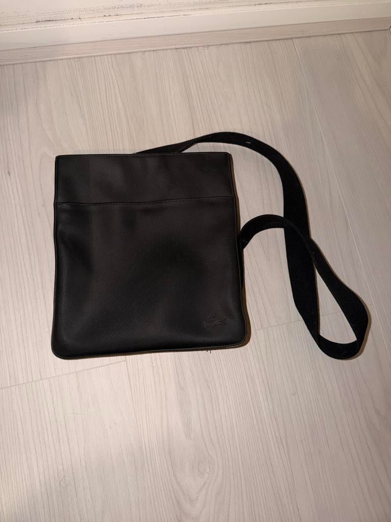 Lacoste FLAT CROSSOVER BAG - Schoudertas - zwart, Ophalen, Zo goed als nieuw, Zwart, Overige merken