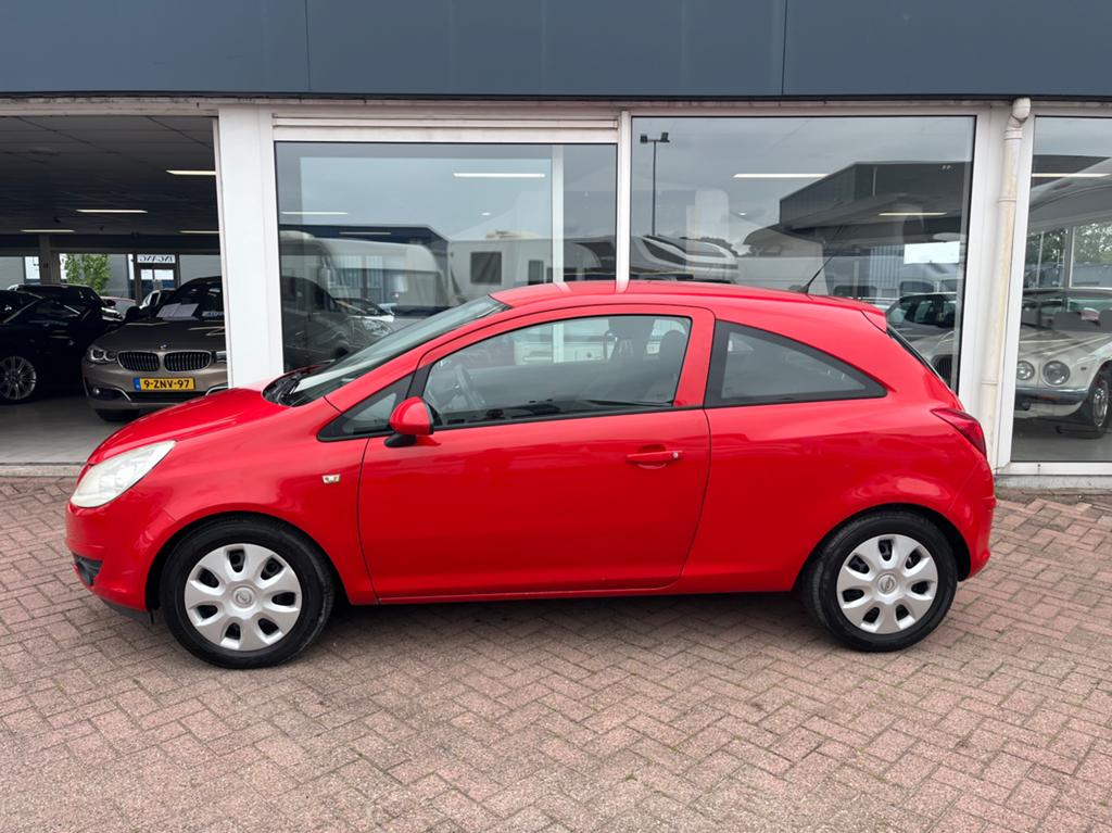Opel Corsa 1.2 16v Enjoy Airco CV El.ramen 110.908km, Auto's, 40 €/maand, Zwart, 1229 cc, Origineel Nederlands