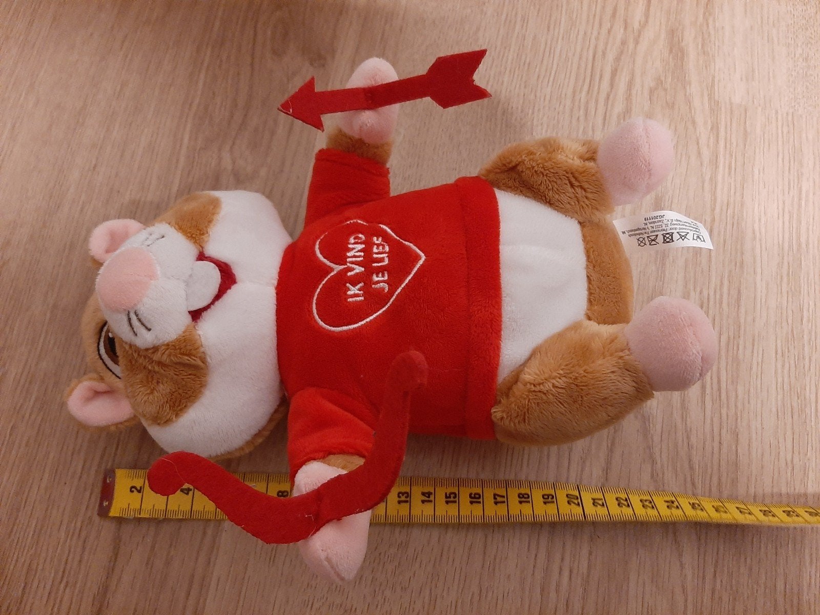 AH hamster knuffel valentijn cupido pijl en boog, Ophalen of Verzenden, Overige typen