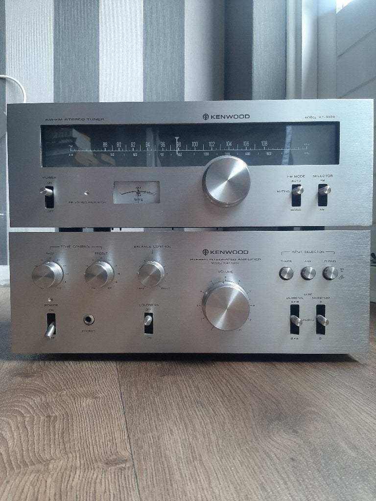 VINTAGE  KENWOOD VERSTERKER EN RADIO., Tuner of Radio, Refurbished, Losse componenten, Ophalen