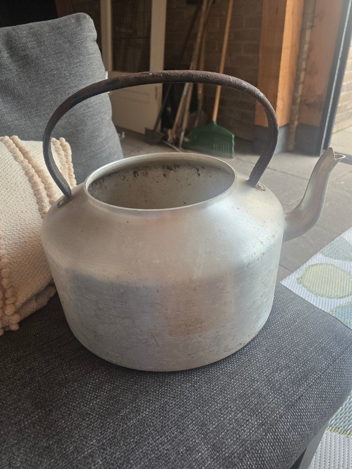 Vintage aluminium ketel, Ophalen of Verzenden