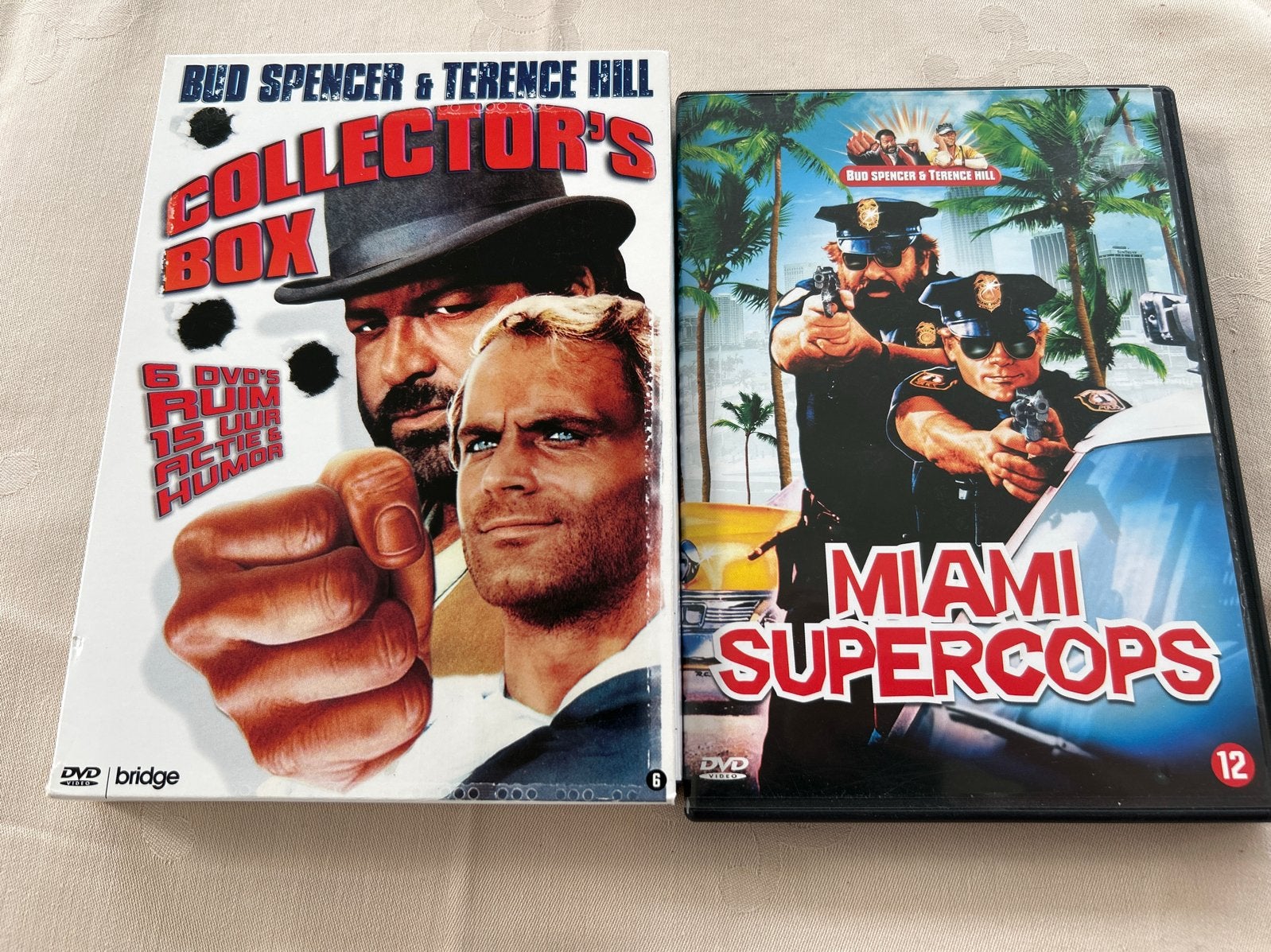 Bud Spencer & Terence Hill DVD Boxset + Miami Supercops, Cd's en Dvd's, Verzenden, Nederlands, Actiethriller, Vanaf 12 jaar