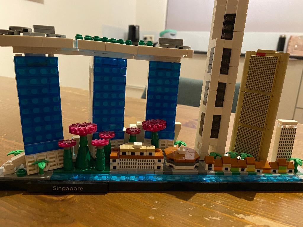 Lego Architecture Singapore 21057, Ophalen of Verzenden, Gebruikt, Complete set, Lego