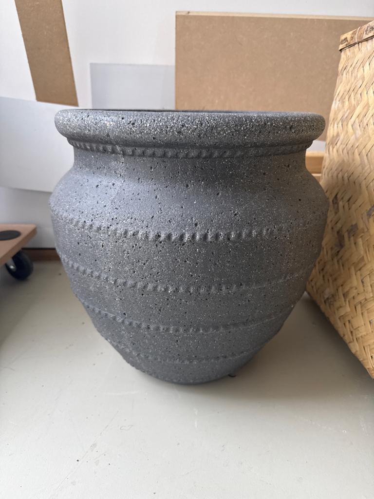 Pottery Pots bloempot 40x40 cm antraciet grijs, Tuin en Terras, Bloempotten, Ophalen, Overige materialen, 40 cm of meer, Rond