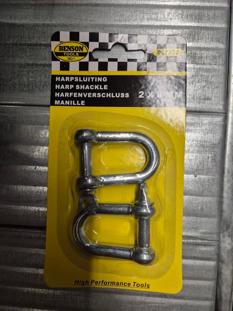 Harpsluiting 8mm - 2 stuks, Overige typen, Nieuw, Ophalen of Verzenden, Benson Tools